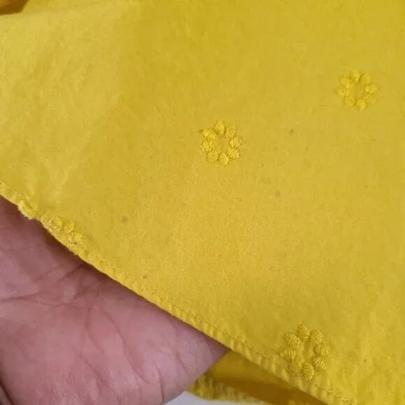 Ulla Johnson Gold Tessa V-Neck Mini Dress Size 2 - Picture 3 of 10